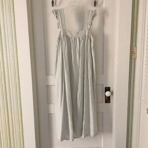 A New Day Target brand size XL maxi green and white pin striped dress